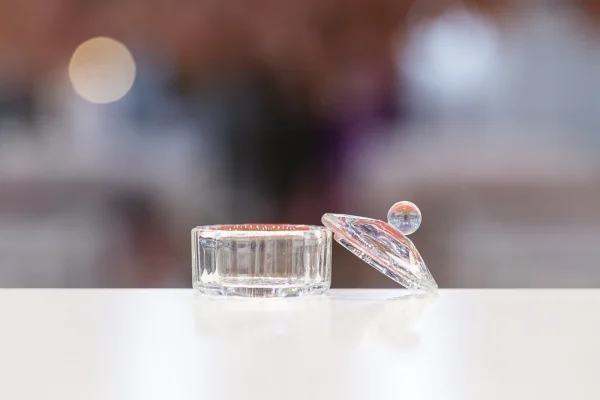20671.2- VASO CON TAPA CRISTAL TRANSPARENTE CILINDRO - Image 3
