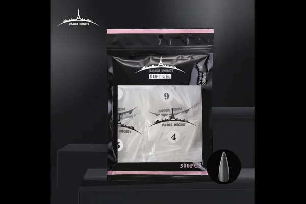 20951.2- TIPS SOFT GEL PRELIMADO STILETO *500 EN BOLSA