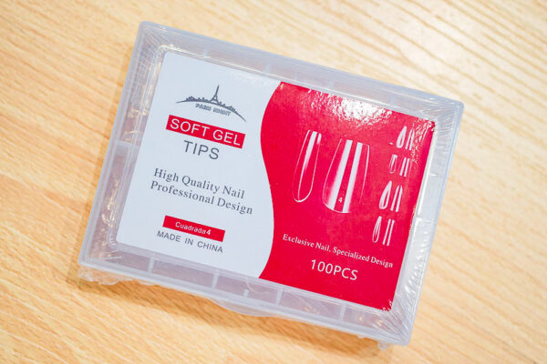20251.4- TIPS SOFT GEL CUADRADA*100PCS #4 EN CAJA