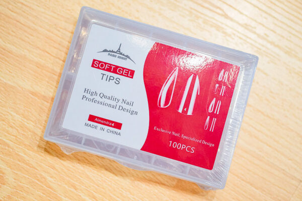 20254.4- TIPS SOFT GEL ALMENDRA*100PCS #4 EN CAJA