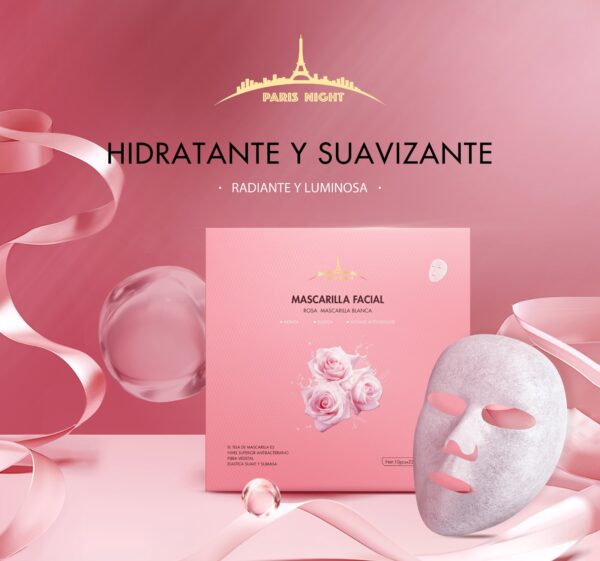 61103-MASCARILLA FACIAL FIBRA VEGERAL ROSA